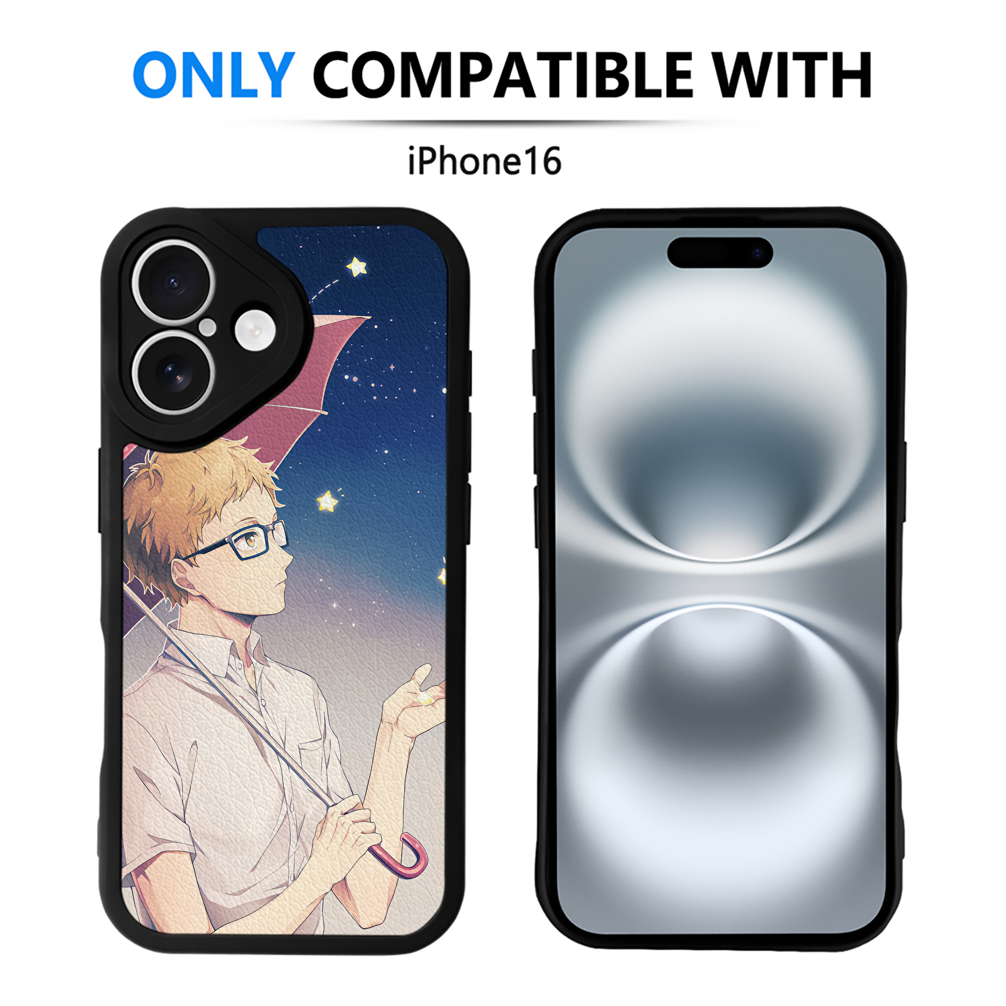（画像用） ハイキュー!! Haikyu!! 【iPhone 16シリーズ対応】シリコンスマホケース（レザー調） 材質：シリコン
